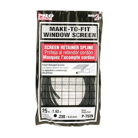 Prime-Line 230x25' BLK Spline P 7529